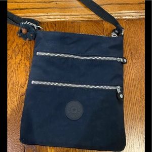 Kipling nylon crossbody bag - navy blue